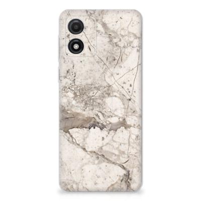 Motorola Moto E13 | TPU | Siliconen hoesje | Marmer Beige