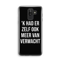 Meer verwacht - Zwart: Samsung Galaxy J8 (2018) Transparant Hoesje