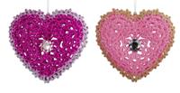 4.25 inch Heart Orna X 2. II 5x5x10 cm kerstornament - Kurt s adler