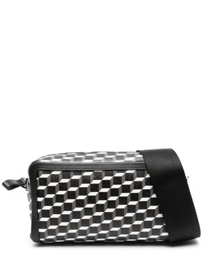 Pierre Hardy sac porté épaule Cube Box en cuir - Noir