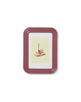 HEMA Fotolijst 10x15cm hout ribbelrand (bordeauxrood)