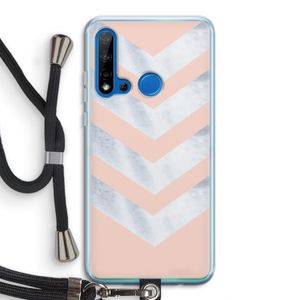 Marmeren pijlen: Huawei P20 Lite (2019) Transparant Hoesje met koord