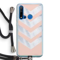 Marmeren pijlen: Huawei P20 Lite (2019) Transparant Hoesje met koord