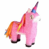 Pinata roze eenhoorn/unicorn 40 cm