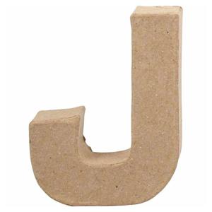 Letter Papier-maché J, 10cm