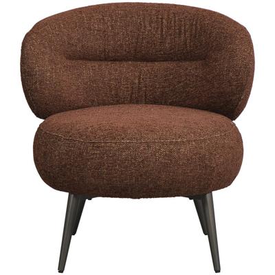 20% korting - Leen Bakker - Fauteuil Rolf - Terra - Stof - Bruin - 74x70x72.5 Cm