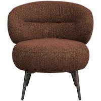 20% korting - Leen Bakker - Fauteuil Rolf - Terra - Stof - Bruin - 74x70x72.5 Cm