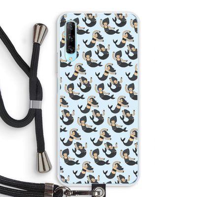 Zeemeermin: Huawei P Smart Pro Transparant Hoesje met koord