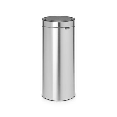 Brabantia Touch Bin Afvalemmer - 30 liter - kunststof binnenemmer - matt Steel 115349