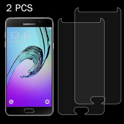 2 stuks voor Galaxy A3 (2017) / A320 0 26 mm 9H oppervlaktehardheid 2.5D explosieveilige getemperd glas scherm Film