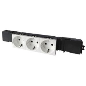 Legrand cont ds comb Van Geel GWO snap-on wndg Mosaic, kunststof, wit