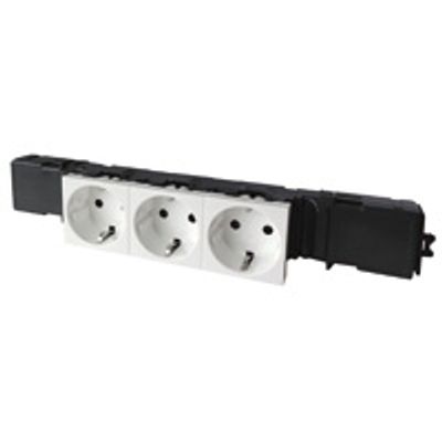 Legrand cont ds comb Van Geel GWO snap-on wndg Mosaic, kunststof, wit
