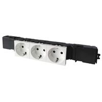 Legrand cont ds comb Van Geel GWO snap-on wndg Mosaic, kunststof, wit - thumbnail