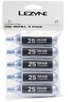 Lezyne spare threaded co2 cartridges, 25 g - 5 pcs