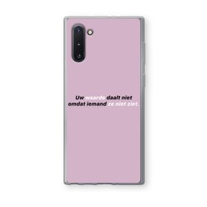 uw waarde daalt niet: Samsung Galaxy Note 10 Transparant Hoesje