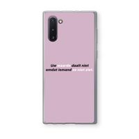 uw waarde daalt niet: Samsung Galaxy Note 10 Transparant Hoesje