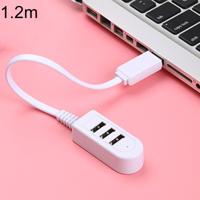 1 2 m TPE USB A aan 3 USB-poorten vrouwelijke HUB Adapter