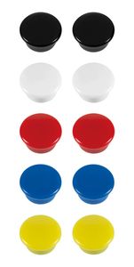 Westcott AC-E10806 Magneet Assorti Pak à 10st. Ø 15x8mm, 100g