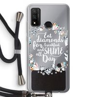 Diamonds: Huawei P Smart (2020) Transparant Hoesje met koord