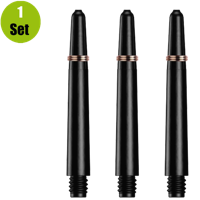 Lena Lena Nylon Dartshafts + Ring - Zwart