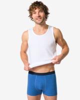 HEMA Korte Herenboxers Katoen Stretch - 3 Stuks Donkerblauw (donkerblauw)