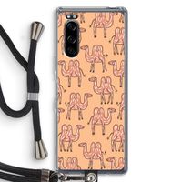 Kameel: Sony Xperia 5 Transparant Hoesje met koord