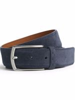 Zegna ceinture en daim - Bleu - thumbnail