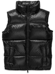 Purple Brand gilet matelassé à fermeture zippée - Noir