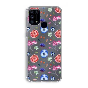 Bloemetjes: Samsung Galaxy M31 Transparant Hoesje