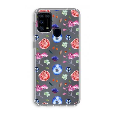 Bloemetjes: Samsung Galaxy M31 Transparant Hoesje