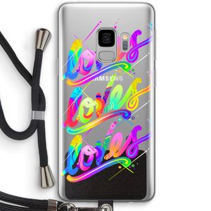 Loves: Samsung Galaxy S9 Transparant Hoesje met koord