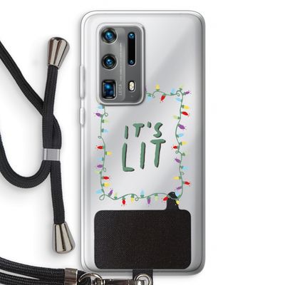 It's Lit: Huawei P40 Pro Plus Transparant Hoesje met koord
