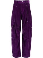 Palm Angels pantalon en velours côtelé à poches cargo - Violet Palm Angels pantalon en velours côtelé à poches cargo - Violet