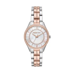 Michael Kors MK3979 Horloge Lauryn staal zilver-en rosekleurig 33 mm