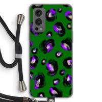 Green Cheetah: OnePlus Nord 2 5G Transparant Hoesje met koord - thumbnail