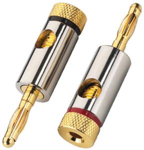 Monacor BP-150 kabel-connector banana Goud