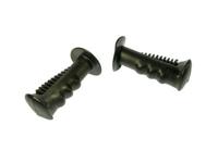 White Label vleugelhandvatset 110mm zwart