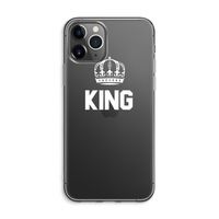 King zwart: iPhone 11 Pro Max Transparant Hoesje King zwart: iPhone 11 Pro Max Transparant Hoesje