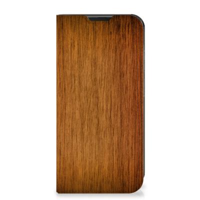 Samsung Galaxy Xcover 6 Pro Book | Wallet Case | Donker Hout