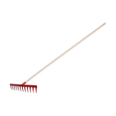 Tuinhark - 12 tanden - metaal - 30 cm - inclusief steel 140 cm