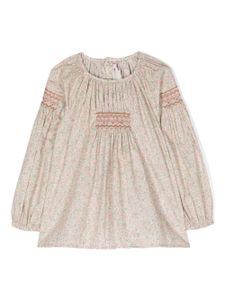 Bonpoint blouse en coton à fleurs - Rose