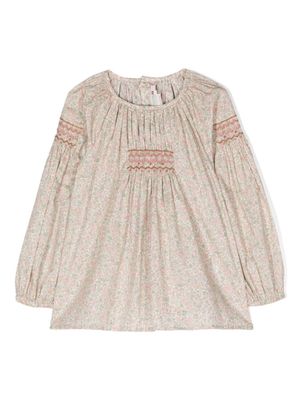 Bonpoint blouse en coton à fleurs - Rose