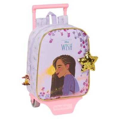 Schoolrugzak met Wielen Wish Lila 22 x 27 x 10 cm