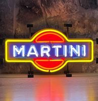 Martini Neon Verlichting Met Achterplaat - 64 x 34 cm