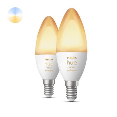 Philips Hue - E14 - 5W - White Ambiance set van 2 - 929002294404