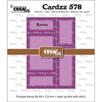 Crealies • cardzz snijmal postzegelframe karen