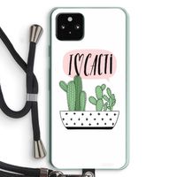 I love cacti: Pixel 5a 5G Transparant Hoesje met koord