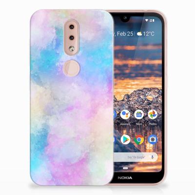 Smartphone hoesje Nokia 4.2 Watercolor Light Smartphone hoesje Nokia 4.2 Watercolor Light