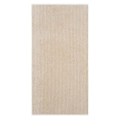 Cawö Cawö Two-Tone Stripe Handdoek 50x100 natur