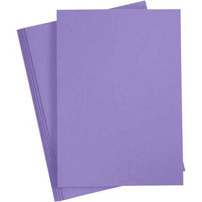 Creativ Company Gekleurd karton, a4, vel 210x297 mm, 180 gr, paars, 20 vel/ 1 doos